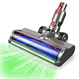 Cepillo Motorizado para Dyson V7 V8 V10 V11 V15, Cabezal de Cepillo Intercambiable con Tira de LED con Detección de Polvo, Cabezal de Cepillo de Limpieza Turbo para Parqué, Suelos