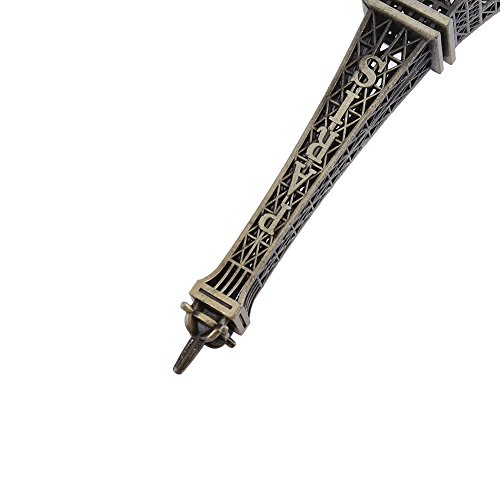CYTGOUPER Paris Eiffelturm Modell, Metall Handwerk Architektur Modell Eiffelturm Klein aus Zinklegierung, Eiffelturm-Nachbildung für Desktop-Dekoration, Souvenirs (15cm)