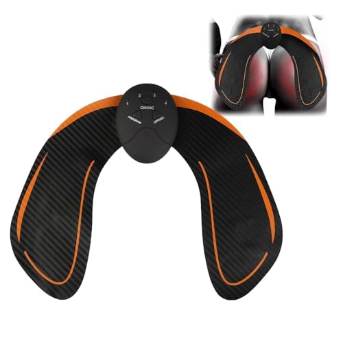 Buttock Muscle Stimulator Hip Trainer Electric Bum Toner Electronic Backside Muscle Toner for Inner Hip Training Adjustable Glute Trainer for Women Teens Sedentary People 6 Modes & 10 Intensities