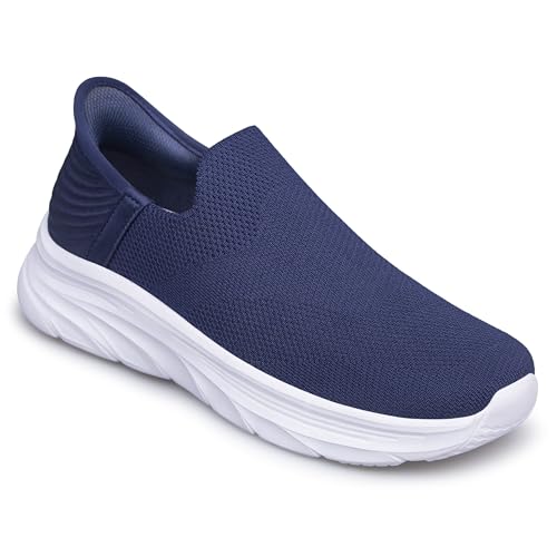 BQQ Men's Hands Free Slip on Walking Shoes Lightweight Comfortable Tennis Casual Non Slip Workout Sneakers Loafers2