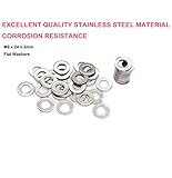 cSeao M8 Fender Washer, Silver, 8mm I.D 24 OD, Pack of 50 - Image 2