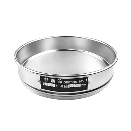 Akatsukiqi Setaccio Multiuso in Acciaio Inossidabile Setaccio a Rete Setaccio Tamburo - 20 cm - Ideale per la Preparazione, la Cottura e la Cottura di cibi. (Colore : 5 Mesh 4mm)