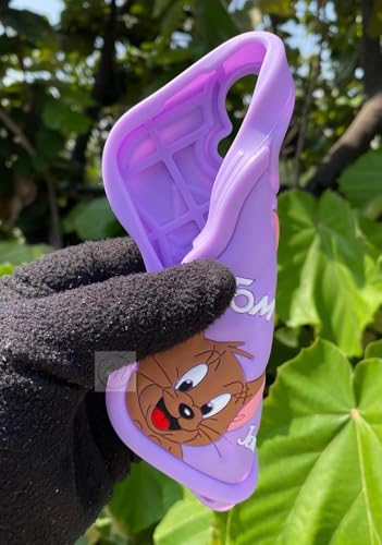 Image of MIDOS Back Cover Compatible with iPhone 17, 3D Soft Silicone 3D Cute Cartoon Full Protective Case for iPhone 17 (Purple)