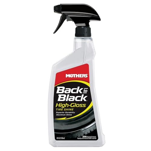 Mothers 06924 Back-to-Black High-Gloss Tire Shine, 24 fl. oz.