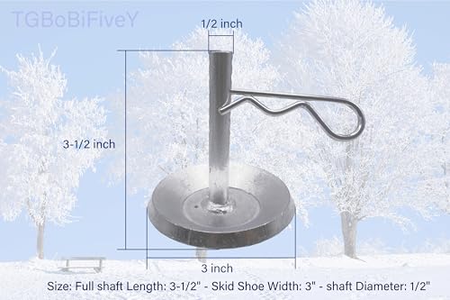 TGBoBiFiveY 2Pack 2205071 2208864 Snow Plow Skid Shoes Replaces Part ATV UTV Polaris K-Plow Nos Hardened Steel Snow Plow Non-Slip Base