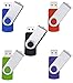 PenDrive 4GB 5 Piezas Unidad Flash USB - Giratorio Memoria USB 2.0...