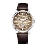 SEA-GULL Orologi meccanici da uomo, serie naturale, orologio da polso automatico, quadrante Polaris Sub, Seagull ST17, luminoso, 6180, Pelle gialla e acciaio