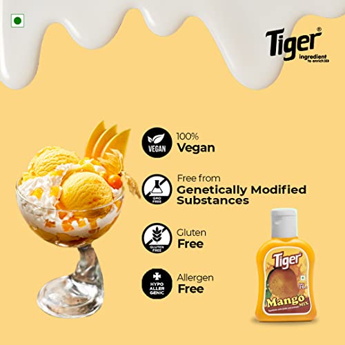 Image of TIGER Mango Milkshake Mix 20 Milliliters, Vegetarian