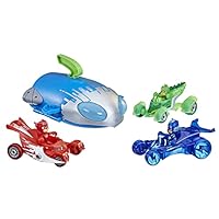 PJ Masks Ultimate Adventure Set Preschool Toy, Rocket HQ Playset with 3 Action Figures and 3 Vehicles, Age 3 and Up (Amazon Exclusive)