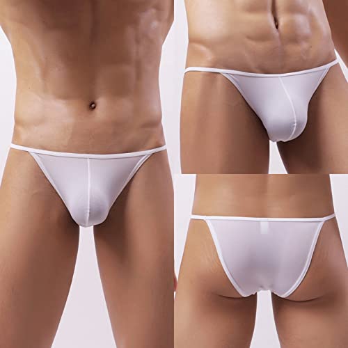 Men's Nylon Underwear Thin Breathable Ice Silk U Convex Triangle3