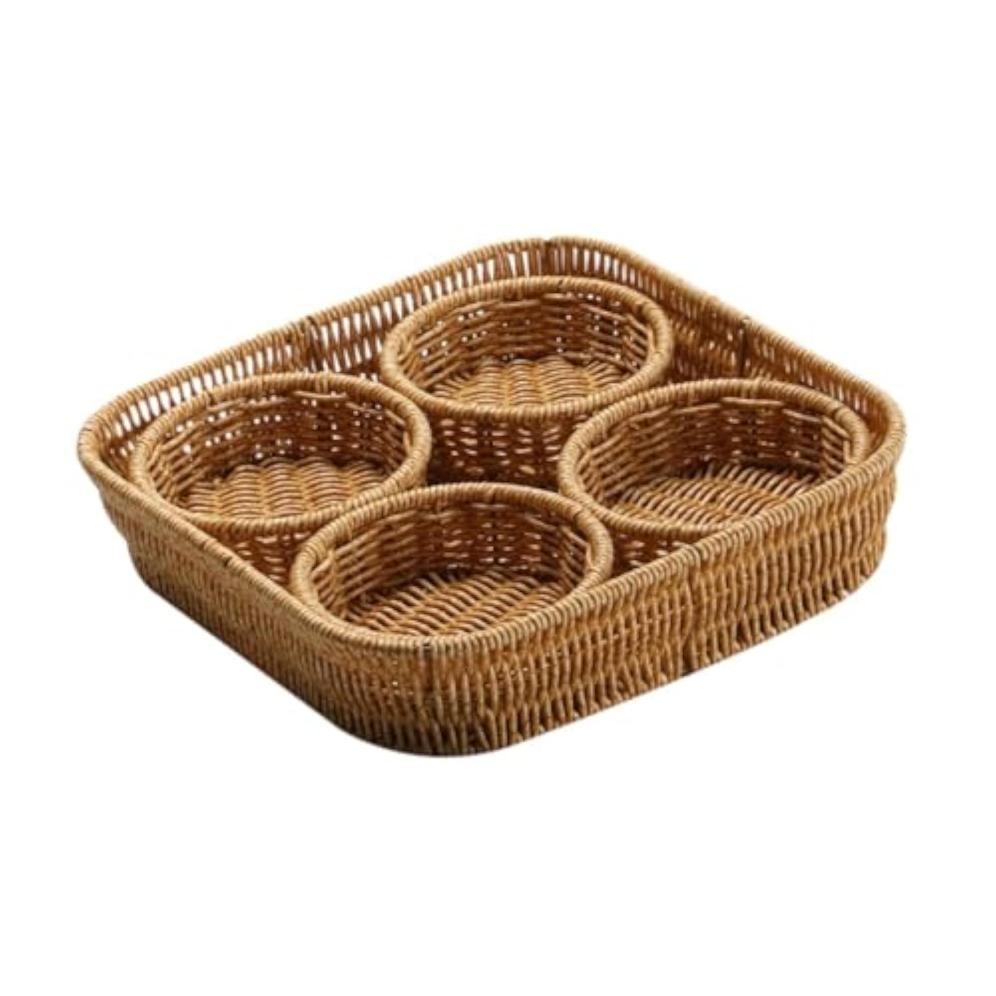 Woven Fruit Basket Snack Tray for Hotel Vegetables