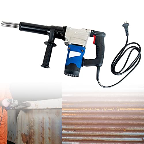 HandHeld Electric Needle Scaler, Electric Needle Derusting Gun, 1100w High Power Industrial Grade Pistol Grip Needle Scaler For Removal Of Rust Weld Slag And Paint,110V