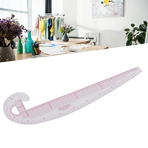 Miniatura 5 de Regla De Costura, Regla Curva De 58cm, Regla Curva Francesa De Plástico De Alta Precisión, Regla De Corte De Tela Transparente Para Diseño De Patrones De Costura