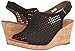 Rockport Women's Briah PERF Sling Wedge Sandal, Black Nubuck, 6 M US