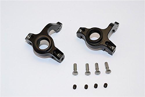 Aluminium Front Steering Knuckle-1PR Set for 1/10 Yeti AX31110 Black