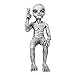 Produktbild Abimy Alien Extra Terrestrial Statue, Weltraum Alien Dude und Babe Shelf Sitters Statue Figur für Home Indoor Outdoor Dekoration