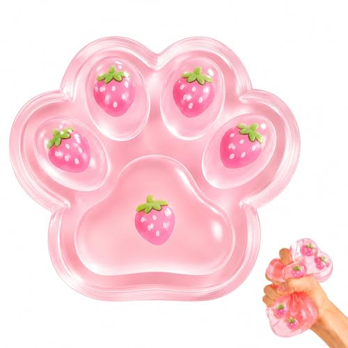 Groß Taba Squishy Squishy Pfote Fidget Toys Cat Paw Squishies Anti Stress Spielzeug für ADHD Autismus Katzenpfoten Stressball Erwachsene Kinder im Büro Klassenzimmer