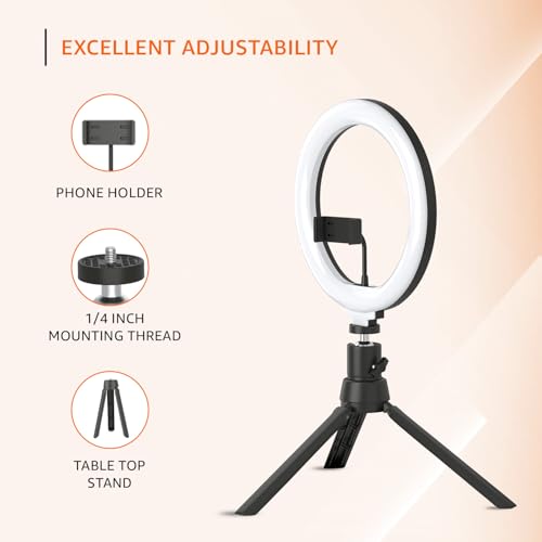 Amazon Basics 12-inch RGB Ring Light with Mini Tripod Stand | 18 RGB Colour Patterns | Dimmable Lighting for YouTube, Photoshoot, Video, Livestreaming, Makeup & Vlogging - Image 3