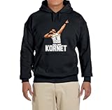 Tenacious Tops San Antonio Luke Kornet Celebration Logo Hooded Sweatshirt Hoodie ADULT XL