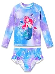 2pc Purple Cartoon Mermaid