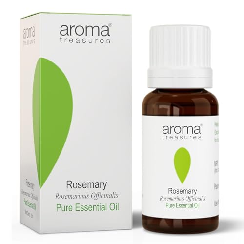 Image of Aroma Treasures Rosemary essential oil for hair growth, Skin & aromatherapy - 10ml | 100% pure essential oil