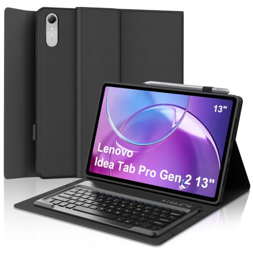 Funda Teclado Lenovo Idea Tab Pro Gen 2 2026 13 Pulgadas Bluetooth Español Ñ QWERTY Negro Magnetico
