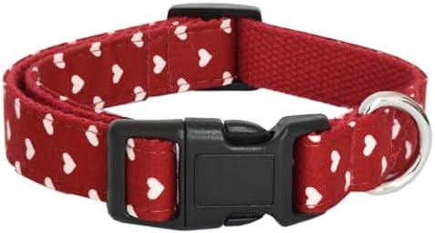 Dog Collar, Cute Cotton Dog Collars Adjustable Soft Girl Dog Collars for Small Medium Large Dogs