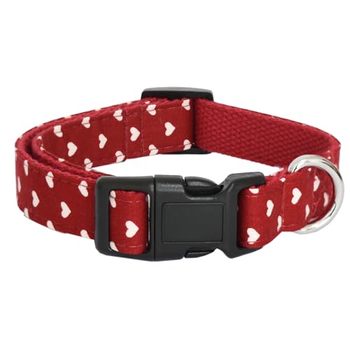 Dog Collar, Cute Cotton Dog Collars Adjustable Soft Girl Dog Collars for Small Medium Large Dogs Dog Collar, Cute Cotton Dog Collars Adjustable Soft Girl Dog Collars for Small Medium Large Dogs