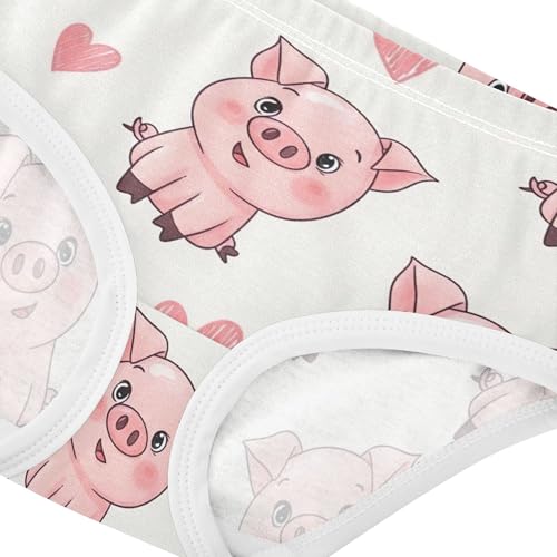 Fun Girls Underwear Toddlers 2t Cotton Girl Panties Cute Cute Cartoon Pink Piglets Beige Undies Kids Briefs4