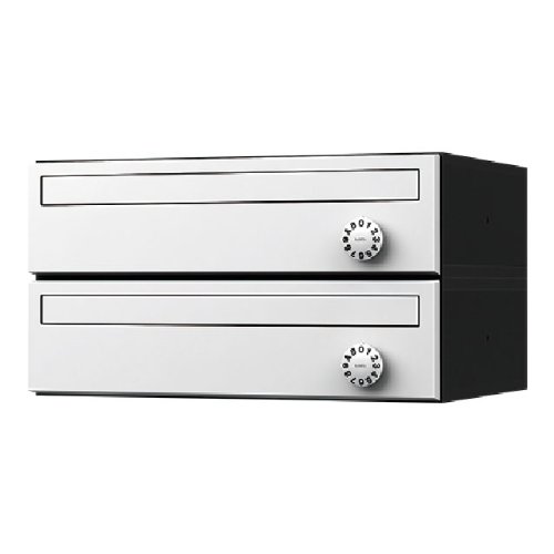 Nasta KS-MB3001P-4LY-W, Horizontal Type, Front In/Out D-ALL Quiet Large Combination Lock, White