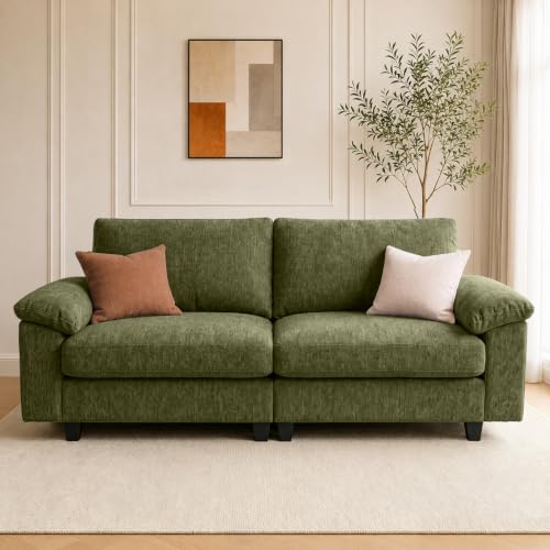 Image of 78 inch Loveseat Cloud Couch, Sectional Couches for Living Room