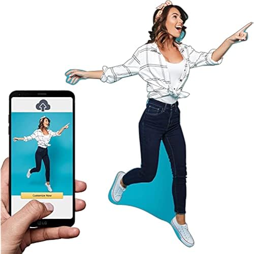 TEXTURE OF DREAMS Personalized Photo Life-Size Cardboard Cutout,Waterproof, Upload Your Own, Custom Picture Cutouts with coroplast, Personalized Birthday Party Supplies, 1 Count (5ft Tall)