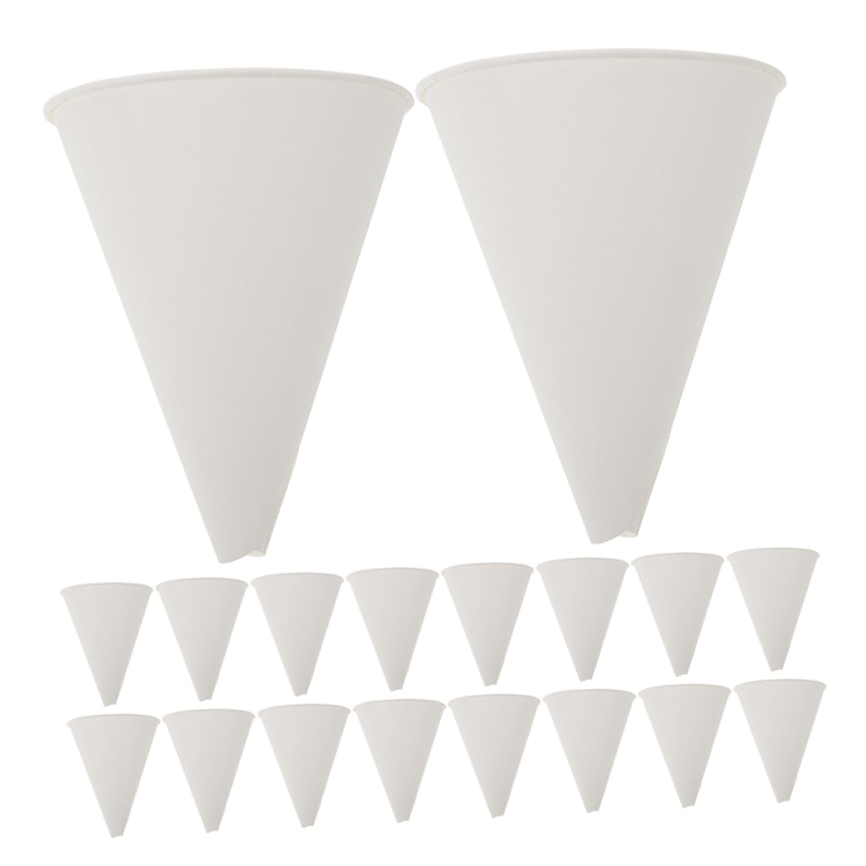 SOLUSTRE Set de Entonnoirs en Papier Conception Étanche Lot de 120 Application Polyvalente, Entonnoir Blanc pour Vidange D'huile Moteur pour Huile Voiture et Liquide