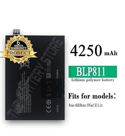 Image of Original BLP811 Battery for Oppo Reno 4 SE /5 / FIND X3 LITE Battery with 6 Months Warranty**** (N00125)