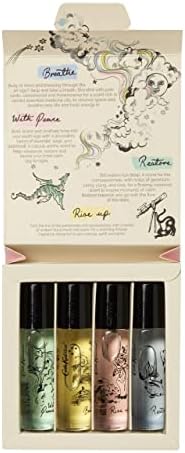 Cath Kidston Beauty Set The Mood Fragrances Rollerballs Gift Set | Mood Enhancing | Essential Oils | 4 x 10ml