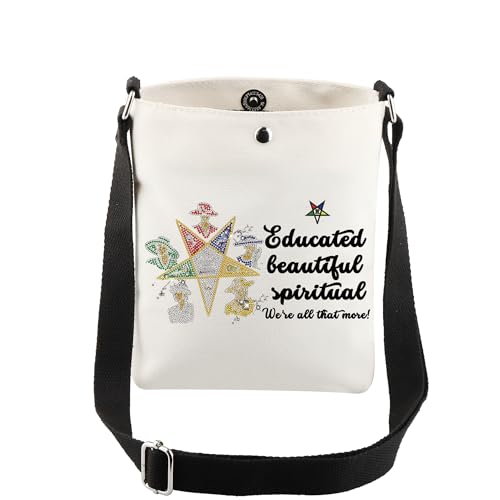 CMNIM Order Of The Eastern Star Gift Eastern Star Crossbody Bag Educated Beautiful Spiritual Sister Sorority Gift for Women