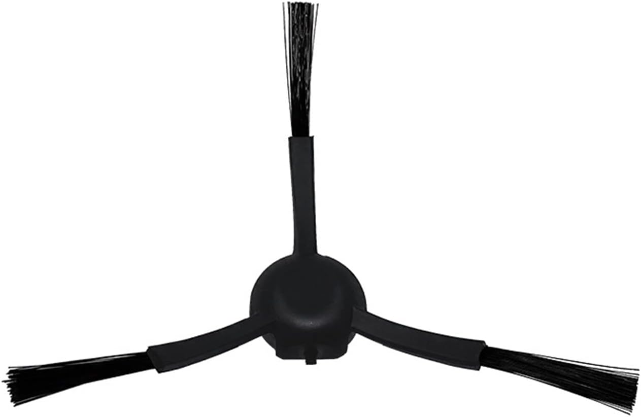 Close-up of a three-armed side brush for the Xiaomi Dreame Bot L10 Plus / Z10 Pro robot vacuum, with black bristles.