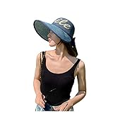 Gran aspecto: el sombrero de ala ancha con lazo elegante, simple y elegante, perfecto para niñas y mujeres. Es un sombrero perfecto para la playa, pesca, piscina, parque, senderismo, camping, viajes, caza, jardinería o cualquier deporte y actividad al aire libre.