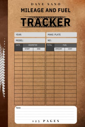 Mileage And Fuel Log Book. Mileage and Gasoline Expense Tracker for Business And Personal Taxes. Odometer Tracker Journal.: Keep Track of Your ... Logbook for Recording Vehicle Mileage & Fuel.