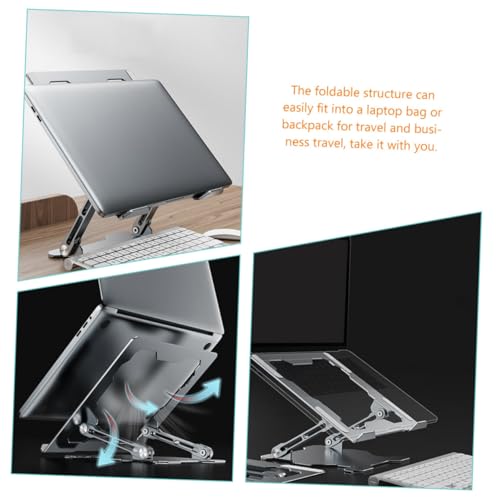 Soporte de aluminio ajustable para laptop Ciieeo miniatura 4