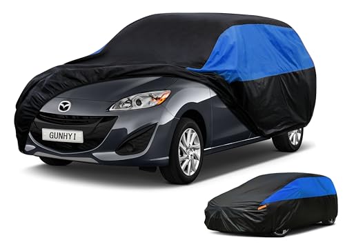 Image of GUNHYI Mazda Car Cover Custom Fit Mazda 5 Waterproof All Weather, Lightweight Full Car Cover Outdoor Sun UV Rain Dust Snow Wind Protection.