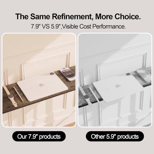 2-Pack 79"x7.9" Adjusts Height Sofa Table for Behind Couch 2 Power Outlets by HCHQHS - Used condition - Image 6