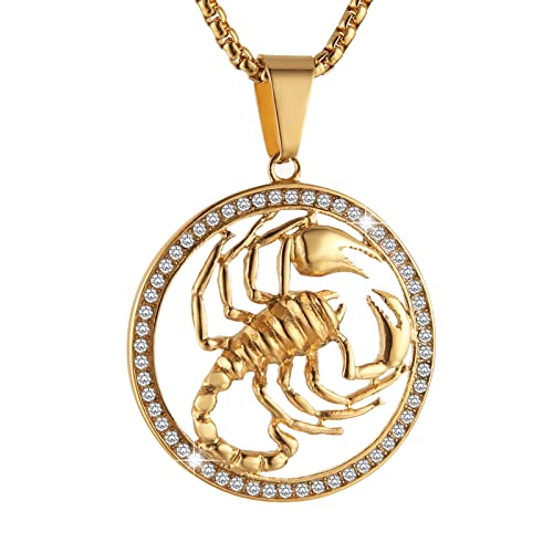 AsAlways 18K Gold Plated Scorpion Pendant