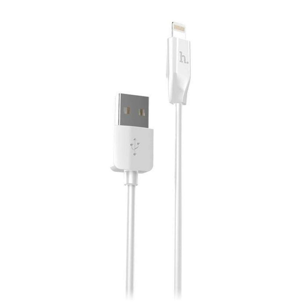 HOCOX1 - Rapid Charging Cable (2.4A - 1M), USB-A To Lightning Plug, Compatible With Apple iPhone iPad Airpods - White