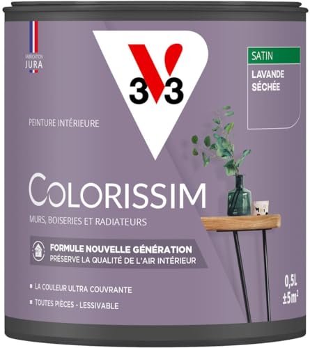 V33 Peinture multi-supports Colorissim® Lavande séchée satin 0,5L