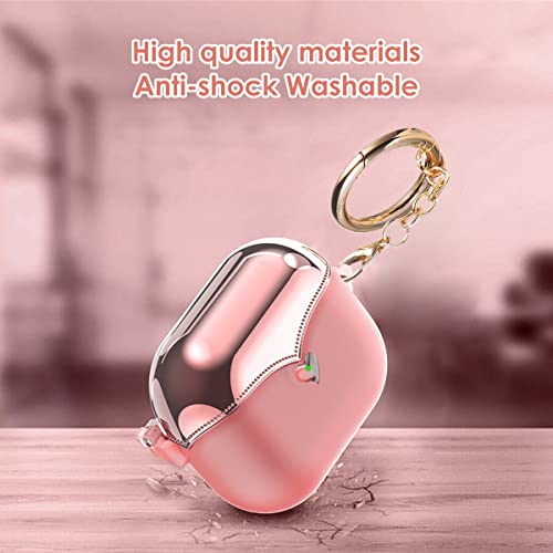 Cute Lovely Airpods Case Cover, Soft Silicone Protective Cover With Keychain For Women Men Girl Compatible With Apple Airpods Pro 2Nd Generation Charging Case, Scratch Proof And Drop Proof (Pink-A) #TOP3