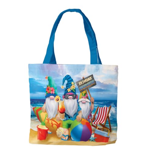 Briarwood Lane Summer Tote 15" x 14" x 7" Summer Gnomes For Summer Tote