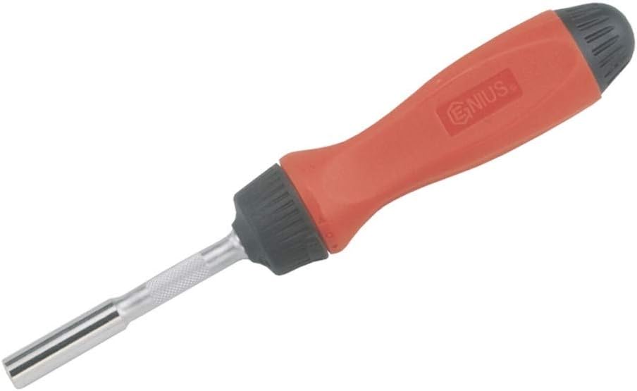 Genius Tools Standard Handle Ratcheting Screwdriver 225mmL - 524+2988