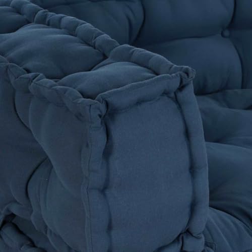 Cojines para sofá de palés con tejido índigo de tacto suave y acabado ergonómico 7