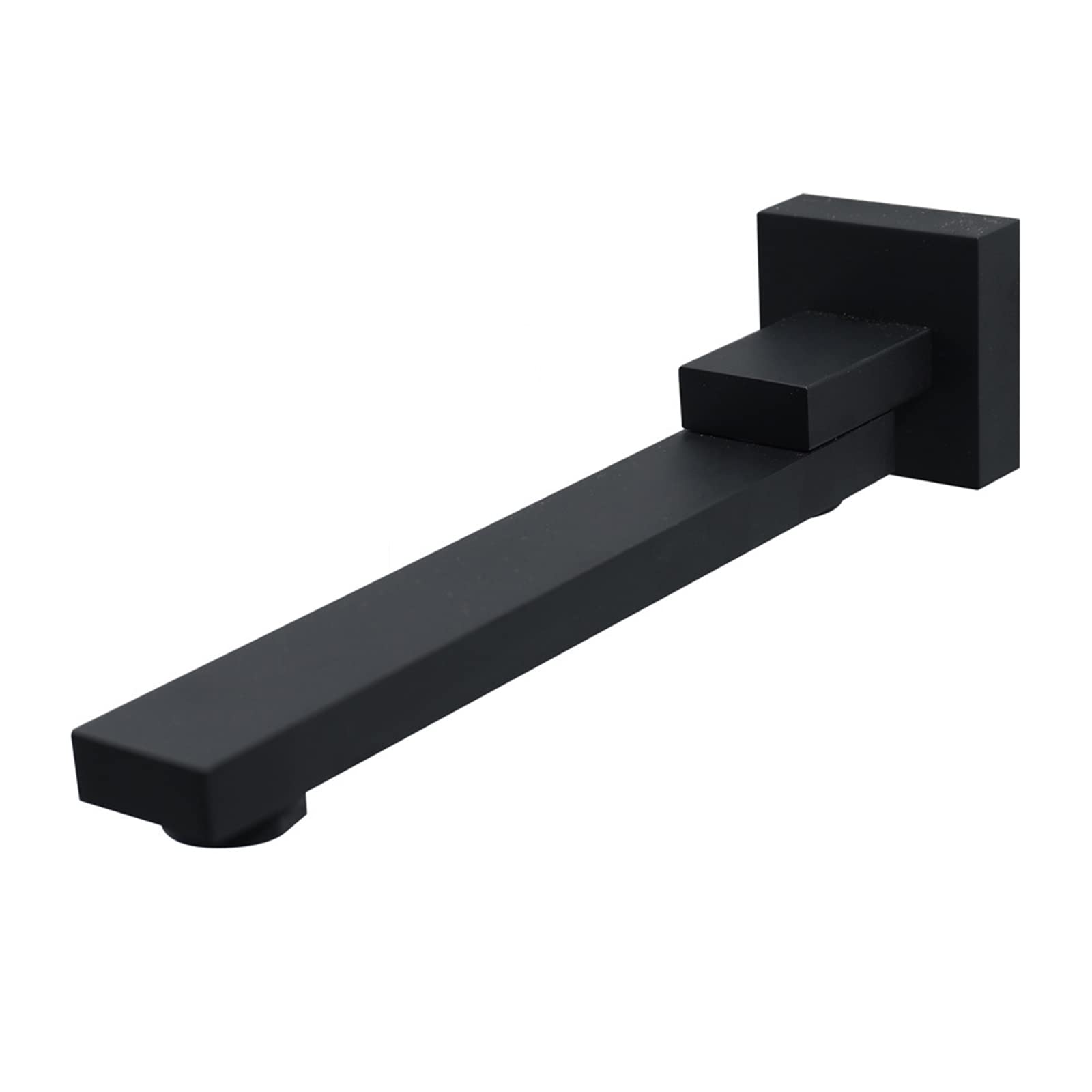 Bec de baignoire design noir mat pour système de douche moderne